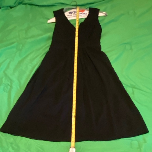 Black Bisou Bisou sleeveless empire waist dress size 10 - Picture 9 of 12